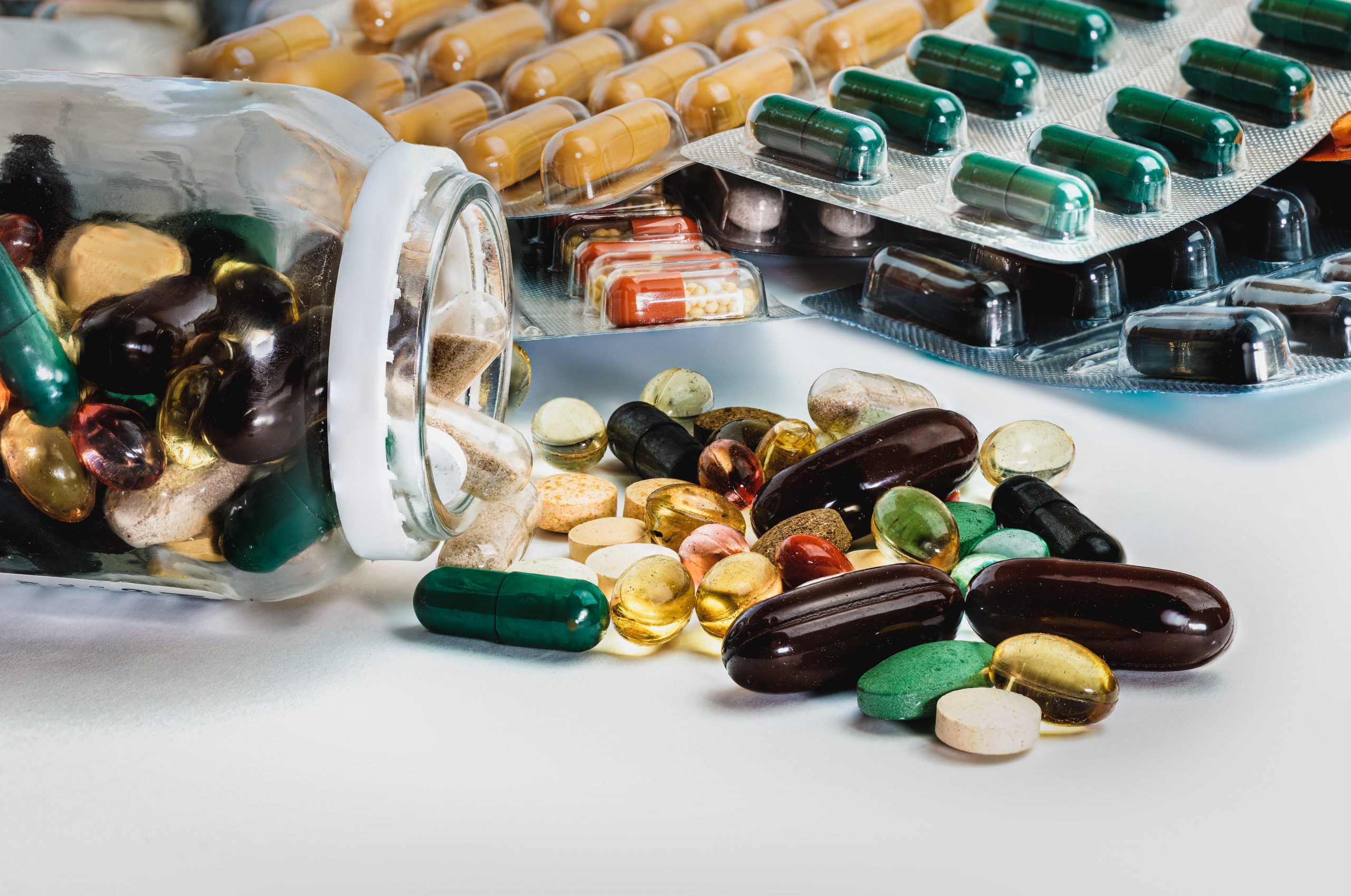 various medicinal pills